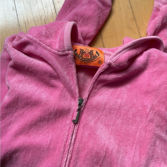 Juicy Couture Pink Zip Up Hoodie - Picture 2 of 4